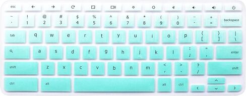 Keyboard Skin Compatible with Acer Chromebook Premium R11 11.6 CB5-132T CB3-132 CB3-131, Acer Chromebook R 13 CB5-312T, Acer Chromebook 14 CP5-471, Acer Chromebook 15 CB3-532 CB5-571 C910 (Ombre Pink in Saudi Arabia