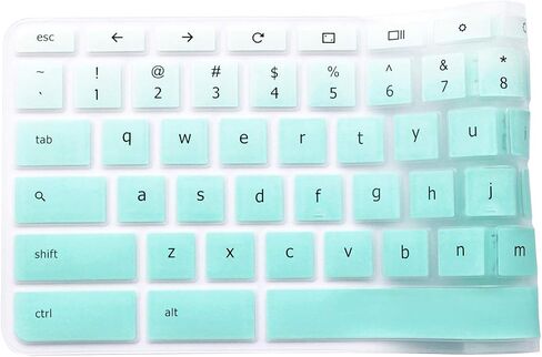 Keyboard Skin Compatible with Acer Chromebook Premium R11 11.6 CB5-132T CB3-132 CB3-131, Acer Chromebook R 13 CB5-312T, Acer Chromebook 14 CP5-471, Acer Chromebook 15 CB3-532 CB5-571 C910 (Ombre Pink in Saudi Arabia