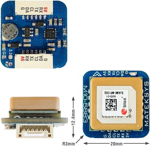 بوصلة مغناطيسية ام 10Q-5883 جي ان اس اس ام ام-M10Q QMC5883L من ماتيك لسباق الطائرات بدون طيار بجهاز تحكم عن بعد من منظور الشخص الاول in Kuwait