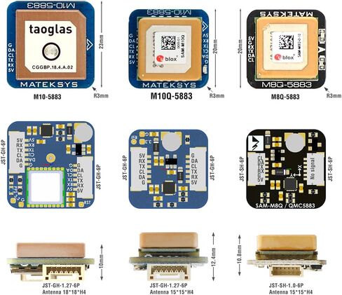 بوصلة مغناطيسية ام 10Q-5883 جي ان اس اس ام ام-M10Q QMC5883L من ماتيك لسباق الطائرات بدون طيار بجهاز تحكم عن بعد من منظور الشخص الاول in Kuwait