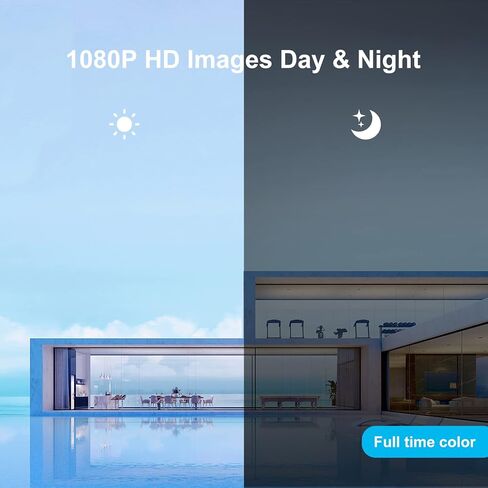 نظام أمان سلكي Lifoarey 1080P، DVR 8CH مع 1 تيرابايت HDD و4 قطع 1080P كاميرا أمان خارجية، رؤية ليلية ملونة، تسجيل 24/7، كشف الحركة، الوصول عن بعد لمراقبة أمن المنزل in Kuwait