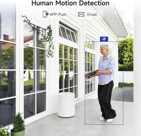 XVIM 8CH 1080P Wired Security Camera System with 64G Micro SD Extended Video Recording, 4pcs HD Outdoor Home Surveillance Cameras Night Vision Remote Access Motion Alert in Kuwait