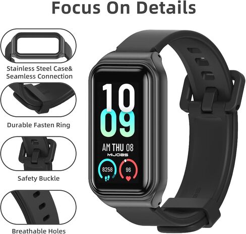 HIZHI Strap for Amazfit Band 7 Breathable Replacement Straps for Amazfit Band 7 Smart WatchBand Correa Wristband Bracelet for Women Men in Saudi Arabia
