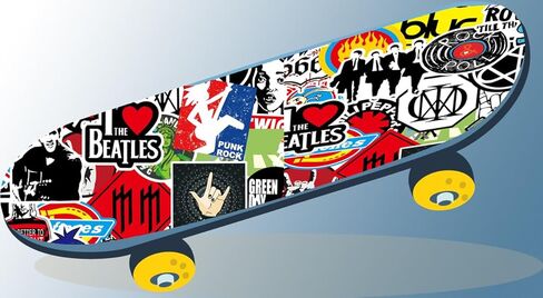 100 قطعة من ملصقات فرقة الروك، ملصقات موسيقى الروك آند رول، ملصقات موسيقى كلاسيكية لزجاجات مياه الجيتار والكمبيوتر المحمول والهاتف وأمتعة لوح التزلج، للمراهقين والأولاد والبنات والبالغين in Kuwait