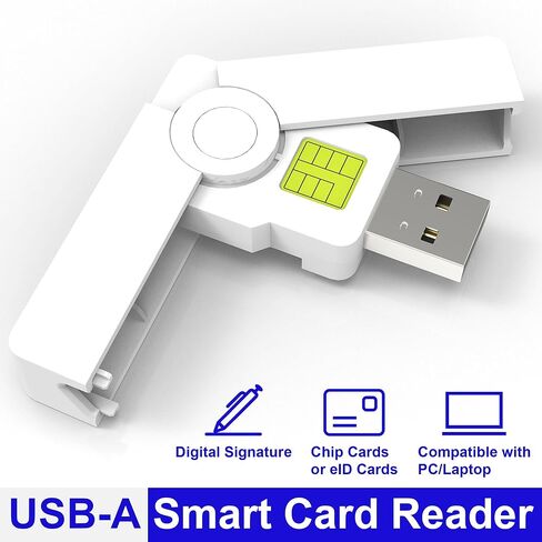 قارئ USB صغير قابل للطي ذكي CAC، USB DOD Military USB وصول مشترك CAC قارئ البطاقة الذكية وقارئ بطاقة PIV/ID CAC، قارئ بطاقة الائتمان متوافق مع نظام التشغيل Windows، Linux in Kuwait