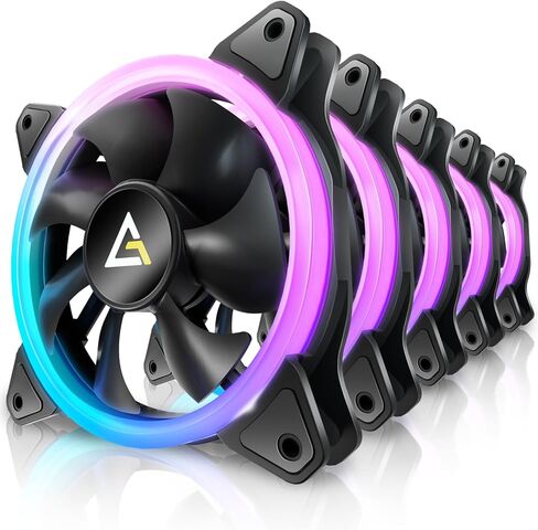 مراوح Antec RGB، مراوح الكمبيوتر الشخصي، مراوح RGB مقاس 120 مم، 3 مجموعات من مراوح الهيكل مقاس 120 مم، مراوح الحالة، مراوح RGB ذات 3 سنون 5 فولت مع وحدة تحكم، مزامنة MOBO مع 5 فولت 3 سنون، مراوح RGB من سلسلة نيون in Kuwait