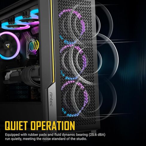 مراوح Antec RGB، مراوح الكمبيوتر الشخصي، مراوح RGB مقاس 120 مم، 3 مجموعات من مراوح الهيكل مقاس 120 مم، مراوح الحالة، مراوح RGB ذات 3 سنون 5 فولت مع وحدة تحكم، مزامنة MOBO مع 5 فولت 3 سنون، مراوح RGB من سلسلة نيون in Kuwait
