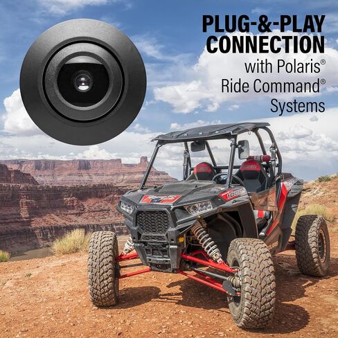 BOSS Audio Systems POLCAM Off-Road Front Or Reverse Rearview Backup Vehicle Camera – Compatible With Polaris RZR Ride Command ATV UTV, Waterproof IPX6 Rated, Low Light Visibility, Wide Angle View in Saudi Arabia