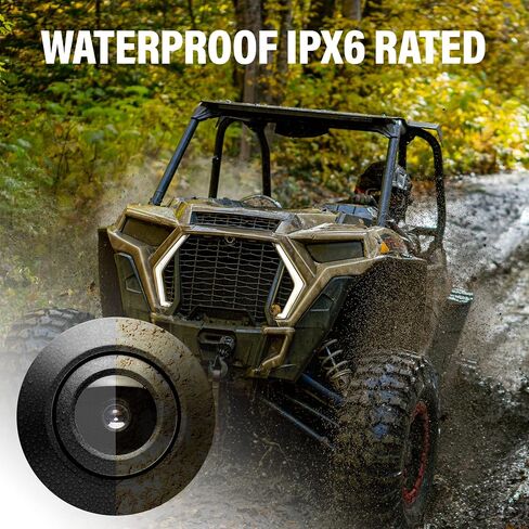 BOSS Audio Systems POLCAM Off-Road Front Or Reverse Rearview Backup Vehicle Camera – Compatible With Polaris RZR Ride Command ATV UTV, Waterproof IPX6 Rated, Low Light Visibility, Wide Angle View in Saudi Arabia
