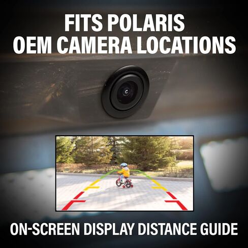 BOSS Audio Systems POLCAM Off-Road Front Or Reverse Rearview Backup Vehicle Camera – Compatible With Polaris RZR Ride Command ATV UTV, Waterproof IPX6 Rated, Low Light Visibility, Wide Angle View in Saudi Arabia