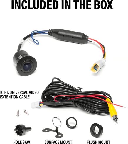 BOSS Audio Systems POLCAM Off-Road Front Or Reverse Rearview Backup Vehicle Camera – Compatible With Polaris RZR Ride Command ATV UTV, Waterproof IPX6 Rated, Low Light Visibility, Wide Angle View in Saudi Arabia