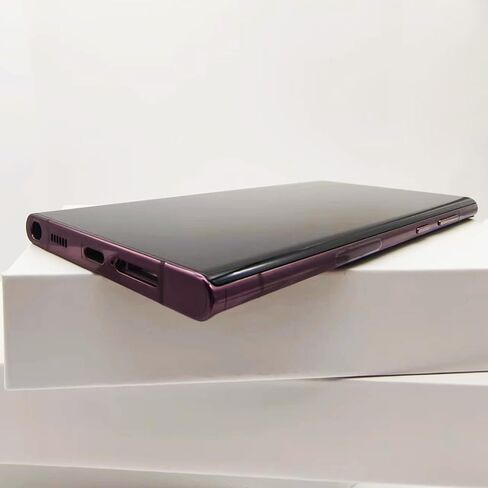 شاشة R RONPHONE لهاتف Samsung Galaxy S22 Ultra LCD مع إطار شاشة LCD أصلية محول رقمي شاشة تعمل باللمس (عنابي) in Kuwait