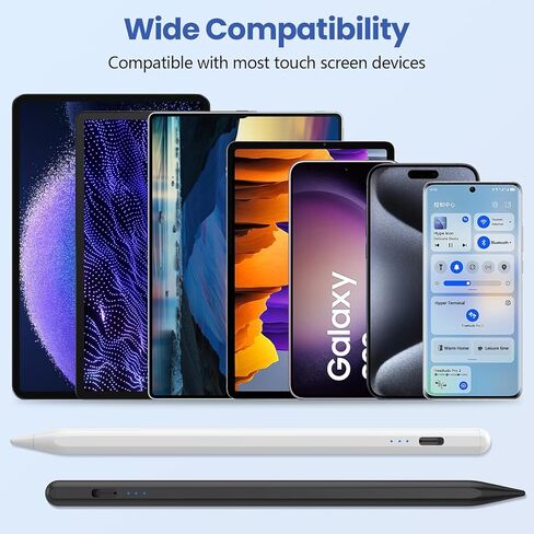 قلم ستايلس لشاشة اللمس، قلم ستايلس نشط سريع الشحن لايفون/سامسونج/iOS/اندرويد، قلم ستايلس عالمي عالي الدقة لاجهزة تابلت مايكروسوفت وجميع شاشات اللمس السعوية in Kuwait