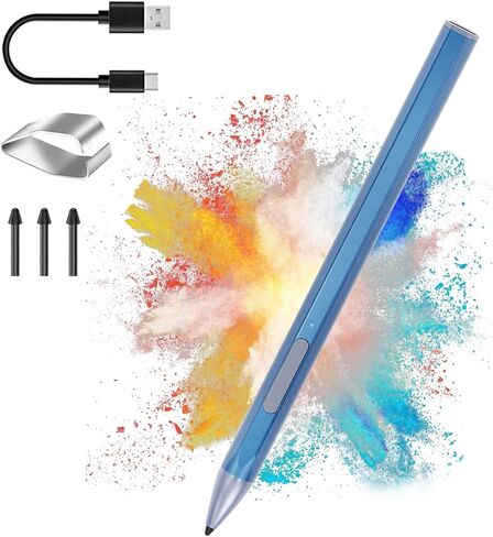Stylus Pen for HP Envy X360 Pavilion X360 Specter X360 Spectre X2 Envy X2 Rechargeable MPP 2.0 Tilt Active Pen with 4096 Pressure Sensitivity, Palm Rejection, Magnetic Attachment Function, Black in Kuwait