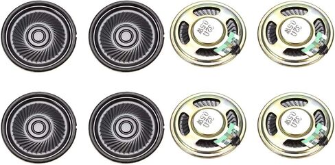 uxcell 0.5 W 32 Ohm DIY Magnetic Speaker 40mm Round-Shape Replacement Loudspeaker for DVD/EVD 8pcs in Saudi Arabia