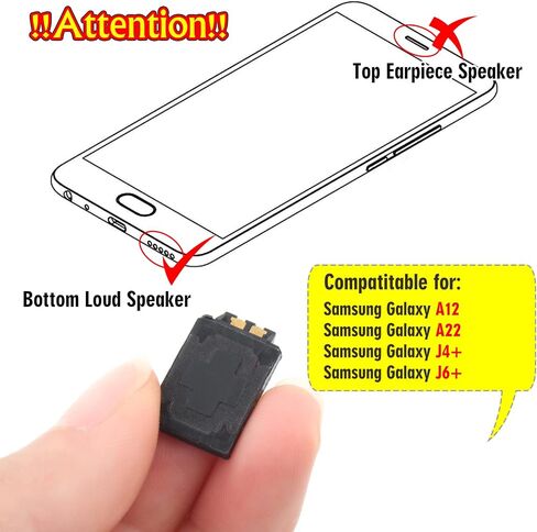 YWLRONG for Samsung Galaxy A12 Loud Speaker Replacement for Samsung Galaxy A22 Loudspeaker J4+/J6+ M10 M12 M20 M21 M30 M31 Ringer Speaker Buzzer Assembly withTools in Saudi Arabia