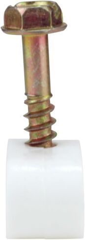 Skywalker Flexible Single Cable Screw Clips (Pack of 100 / White) in Saudi Arabia
