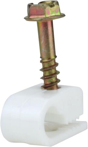 Skywalker Flexible Single Cable Screw Clips (Pack of 100 / White) in Saudi Arabia
