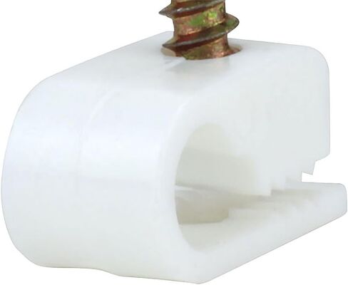 Skywalker Flexible Single Cable Screw Clips (Pack of 100 / White) in Saudi Arabia