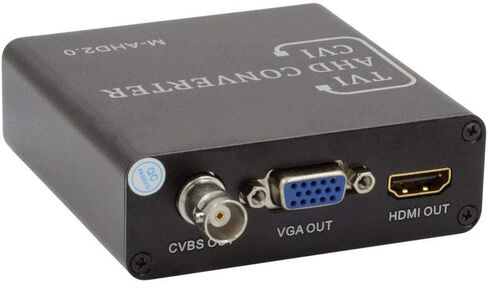 Buy it Now BNC AHD TVI CVI CVBS to HDMI VGA CVBS PAL NTSC Coaxial Video Converter AHD TVI 5MP CVI 2MP for Analog CCTV IP Camera DVR XVR IR LED 720P 1080P in Saudi Arabia