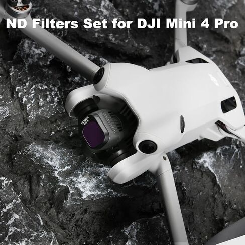 مجموعة فلاتر YETEETH ND لـ DJI Mini 4 Pro، 4 عبوات - (ND8، ND16، ND32، ND64) متوافقة مع ملحقات الطائرة بدون طيار DJI Mini 4 Pro in Kuwait
