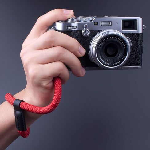 Adjustable Camera Wrist Strap, Rope Camera Strap Wrist | for DSLR SLR Mirrorless Cameras Hand Strap Red in Saudi Arabia