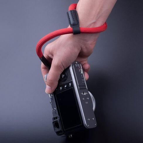 Adjustable Camera Wrist Strap, Rope Camera Strap Wrist | for DSLR SLR Mirrorless Cameras Hand Strap Red in Saudi Arabia