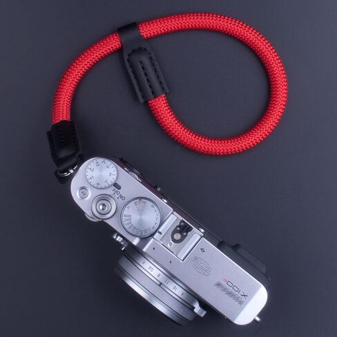 Adjustable Camera Wrist Strap, Rope Camera Strap Wrist | for DSLR SLR Mirrorless Cameras Hand Strap Red in Saudi Arabia