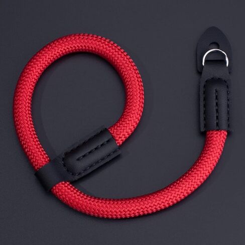 Adjustable Camera Wrist Strap, Rope Camera Strap Wrist | for DSLR SLR Mirrorless Cameras Hand Strap Red in Saudi Arabia