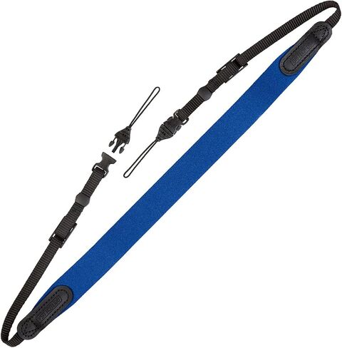 OP/TECH USA Bin/Op Neoprene Quick Release Camera Strap – Adjustable Neck or Shoulder Strap for Small Cameras, Binoculars, and Vintage Film Cameras - QD (Forest) - Made in USA in Kuwait