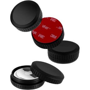 ELZO AirTag حامل 4 عبوات، حافظة AirTag مضادة للماء IPX8 مع لاصق 3M، ملصق AirTag مخفي مضاد للصدمات ومقاوم للخدش، حامل لاصق AirTag للدراجة، المحفظة، التلفزيون، الطائرة بدون طيار، الكاميرا، الأمتعة in Kuwait