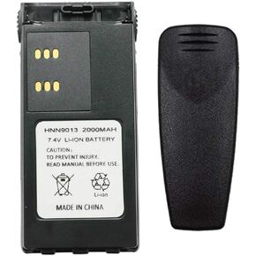 Teseko HNN9008A HNN9008 HNN9009 HNN9009A HNN9013A 7.4V 2000mAh NI-MH Two-Way Radio Battery Replacement for Motorola HT750 HT1225 HT1250 GP320 GP328 GP338 GP328 PR860 with Belt Clip in Saudi Arabia