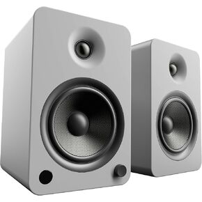 مكبرات صوت على رف الكتب تعمل بالطاقة من Kanto YU6BAMBOO مع تقنية Bluetooth وPhono Preamp | زوج | الخيزران in Kuwait