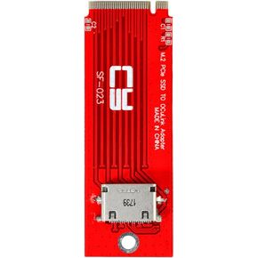 Xiwai PCI-E4.0 2280mm M.2 M-Key to Oculink SFF-8612 SFF-8611 Converter Vertical Host Adapter for NVME U.2 SSD eGPU in Kuwait