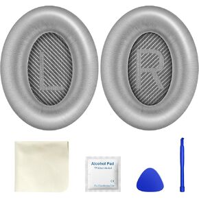 وسائد أذن بديلة من MOLOPPO لسماعات الرأس Bose QuietComfort 35 (QC35) وQuiet Comfort 35 II (QC35 ii)، وسادات الأذن مع جلد أكثر نعومة، وإسفنج عازل للضوضاء، وسمك إضافي، أسود in Kuwait