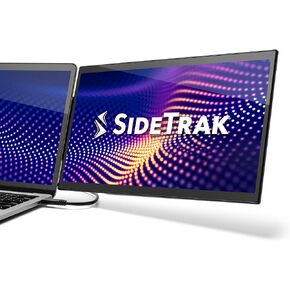 SideTrak Swivel Pro مقاس 13.3 بوصة | شاشة محمولة رفيعة للغاية قابلة للتركيب لأجهزة الكمبيوتر المحمول | إصدار 2023 حاصل على براءة اختراع | شاشة كمبيوتر محمول مزدوجة FHD IPS دوارة | متوافق مع أجهزة Mac والكمبيوتر الشخصي والكروم | اتصال USB-C