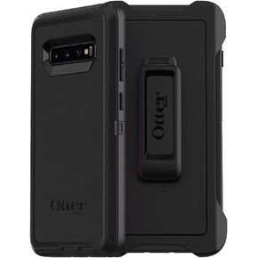 OtterBox Galaxy S10+ Defender Series Case - Black, Rugged & Durable, with Port Protection, Includes Holster Clip Kickstand in Kuwait