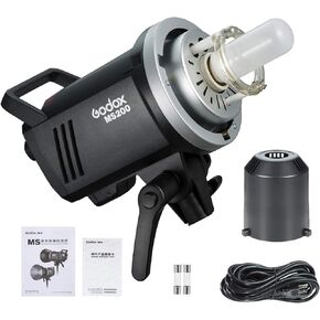 Godox MS200 200WS 2.4G Wireless X System Studio Flash، 5600±200k درجة حرارة اللون، 0.1-1.8S وقت إعادة التدوير، باستخدام Godox X1 Trigger & XT16 Transmitter أو xpro وx2 Trigger للتحكم عن بعد in Saudi Arabia