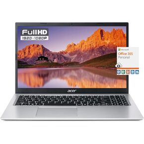 acer Aspire Slim Laptop, 20GB RAM 1TB SSD, 15.6" FHD Display, Intel Celeron N Series Processor, RJ-45, HDMI, Webcam, USB A&C, WiFi, Long Battery Life, Windows 11, 1-Year Microsoft 365, GM Accessory