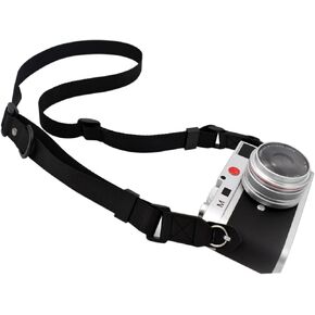 Camera Strap, Quick Adjustable Shoulder Sling Camera Neck Shoulder Strap for Leica Fuji Pentax Canon Micro Single and DSLR Camera Black
