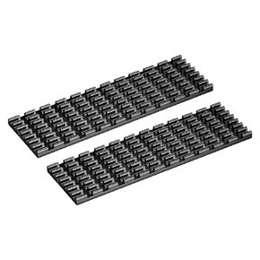 MECCANIXITY 2 Pack M.2 SSD Heatsink Cooler with Thermal Pad Alloy Aluminum Cooling Sink for PC, 70x22x3mm, Black in Saudi Arabia
