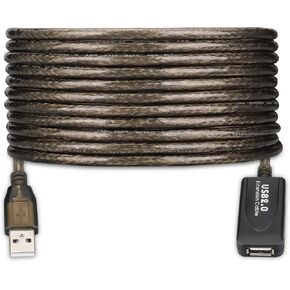 USB 2.0 Type A Male to A Female Active Repeater Extension Cable 50ft, High Speed 480 Mbps in Kuwait