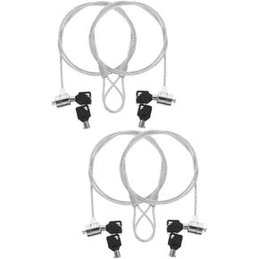 Hemobllo 6 Sets Laptop Lock Laptop Supply Computers laptops Computer Supply Lock for Monitor Chain Lock Monitor Lock Notebook Lock and Laptop Security Locks Computer Lock Key Alloy Cable