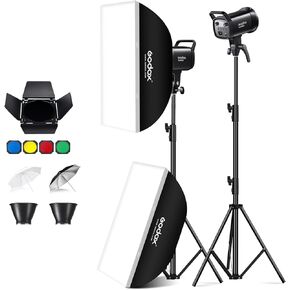 Godox SL60IID LED Video Light,2*SL60W Video Lighting Kit,5600K White Version Countinuous Output Lighting with Bowens Mount,CRI 96+ TLCI97+,for Video Recording Wedding Product Photo... (2 Pack) in Saudi Arabia