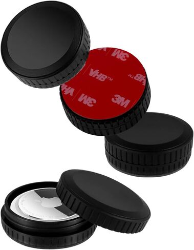 ELZO AirTag حامل 4 عبوات، حافظة AirTag مضادة للماء IPX8 مع لاصق 3M، ملصق AirTag مخفي مضاد للصدمات ومقاوم للخدش، حامل لاصق AirTag للدراجة، المحفظة، التلفزيون، الطائرة بدون طيار، الكاميرا، الأمتعة in Kuwait