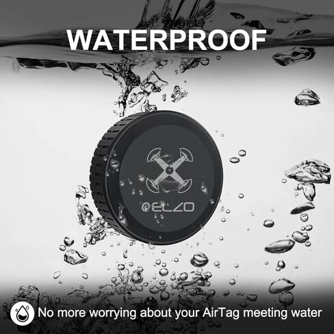 ELZO AirTag حامل 4 عبوات، حافظة AirTag مضادة للماء IPX8 مع لاصق 3M، ملصق AirTag مخفي مضاد للصدمات ومقاوم للخدش، حامل لاصق AirTag للدراجة، المحفظة، التلفزيون، الطائرة بدون طيار، الكاميرا، الأمتعة in Kuwait