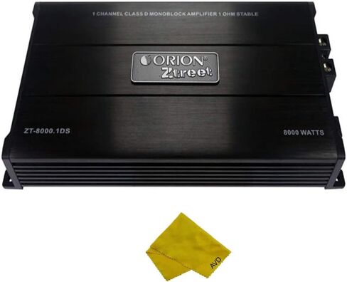 مضخم صوت سيارة Orion Ztreet Monoblock - مضخم طاقة استريو من الفئة D بقدرة 8000 وات بحد أقصى، 1 أوم ثابت، تعزيز الجهير، مصدر طاقة MOSFET، إلكترونيات السيارة أحادية Sub Amp، مكبرات صوت، رائعة لمكبرات الصوت in Saudi Arabia