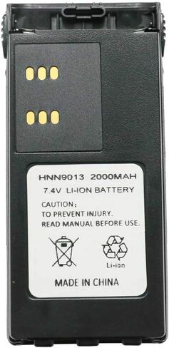Teseko HNN9008A HNN9008 HNN9009 HNN9009A HNN9013A 7.4V 2000mAh NI-MH Two-Way Radio Battery Replacement for Motorola HT750 HT1225 HT1250 GP320 GP328 GP338 GP328 PR860 with Belt Clip in Saudi Arabia