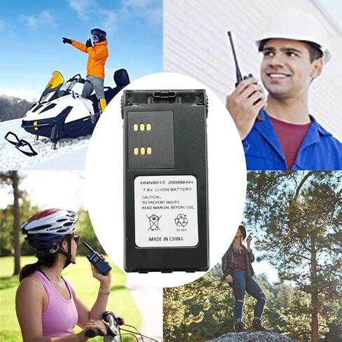 Teseko HNN9008A HNN9008 HNN9009 HNN9009A HNN9013A 7.4V 2000mAh NI-MH Two-Way Radio Battery Replacement for Motorola HT750 HT1225 HT1250 GP320 GP328 GP338 GP328 PR860 with Belt Clip in Saudi Arabia