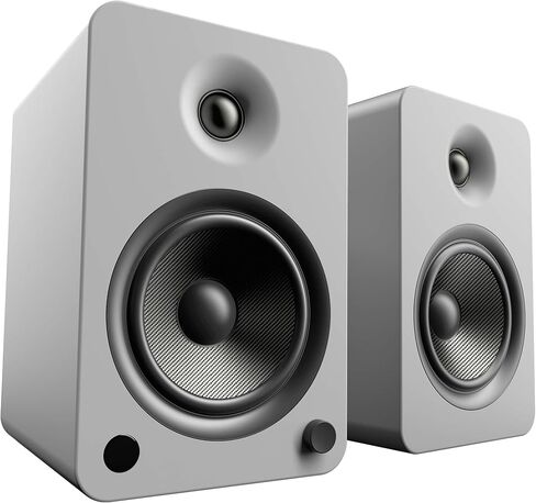 مكبرات صوت على رف الكتب تعمل بالطاقة من Kanto YU6BAMBOO مع تقنية Bluetooth وPhono Preamp | زوج | الخيزران in Kuwait